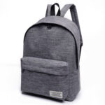 Black Backpack Canvas Backpack - Image 2