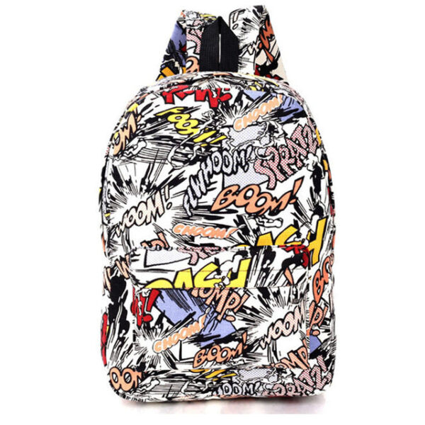 Canvas Backpack School Bag - Image 10
