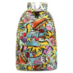 Canvas Backpack School Bag - Image 4